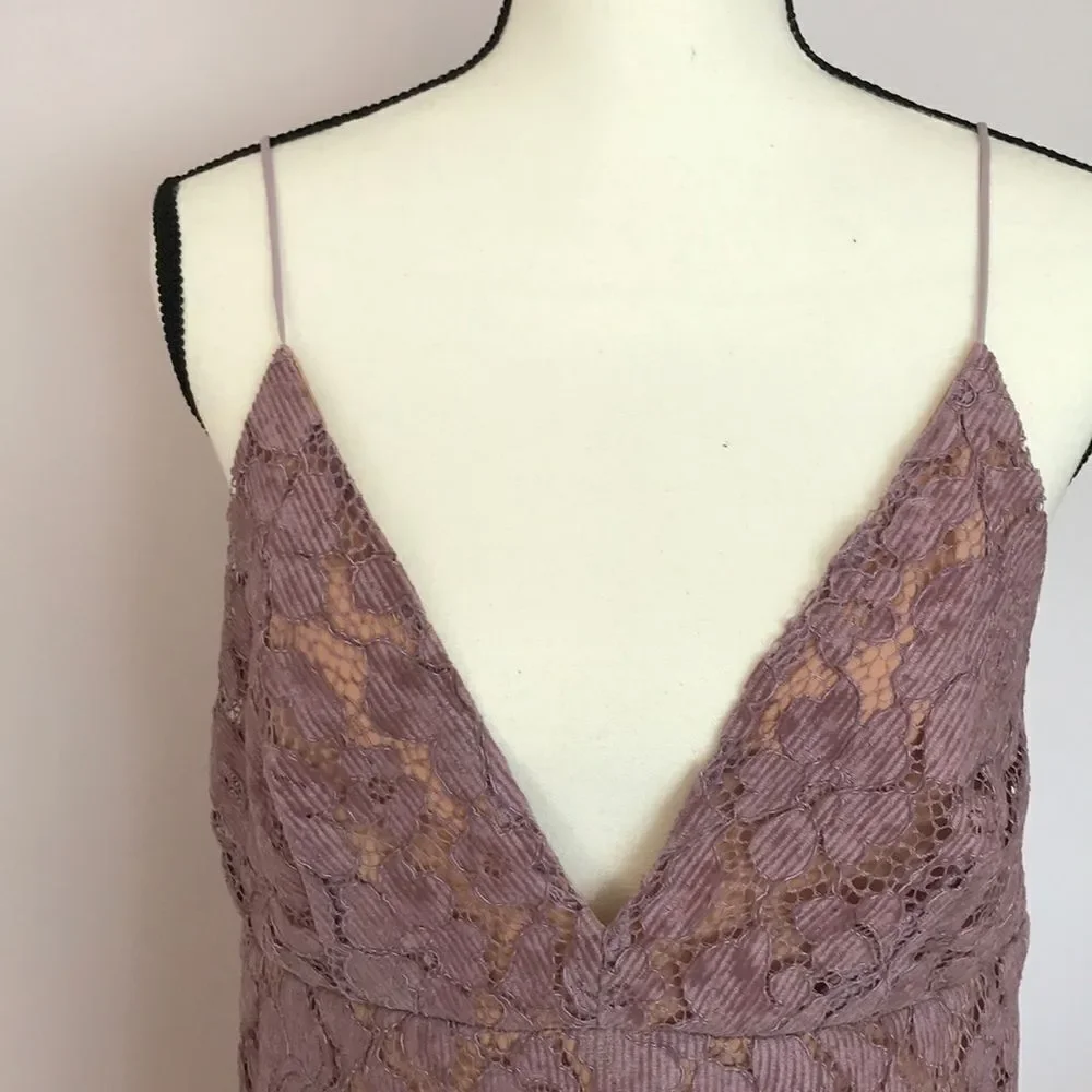 Free People Overlay Lace Mini Dress size 6